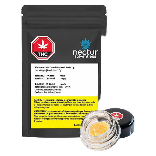 Nectur Solventless - Slurricane Cold Cured Live Hash Rosin