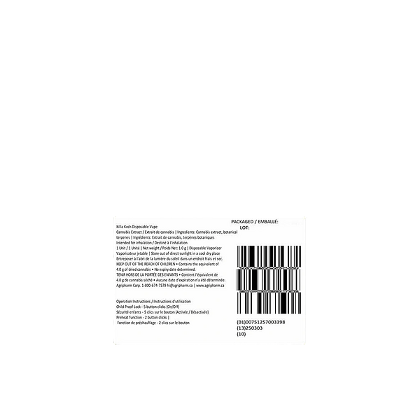 OP - Killa Kush Disposable Vape