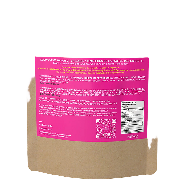 Social Sessions - Yum Yum Factor THC:CBD 1:25 Micro-Dosed Vegan Chili Crisp