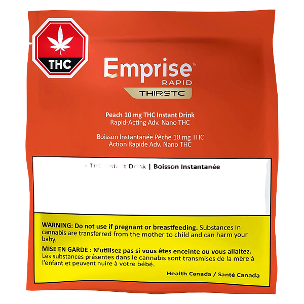Emprise Rapid THirstC - Peach 10 THC Instant Drink