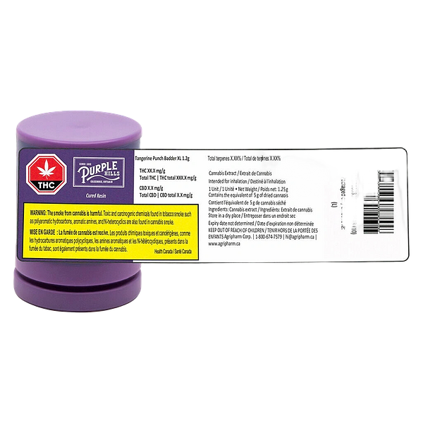 Purple Hills - Cured Resin – Tangerine Punch Badder XL