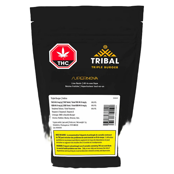 Tribal - Triple Burger Supernova Live Resin All In One Vape