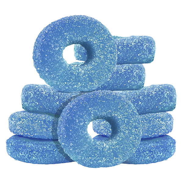 Olli O's - 100 Thc Multipack Blue Raspberry Gummies