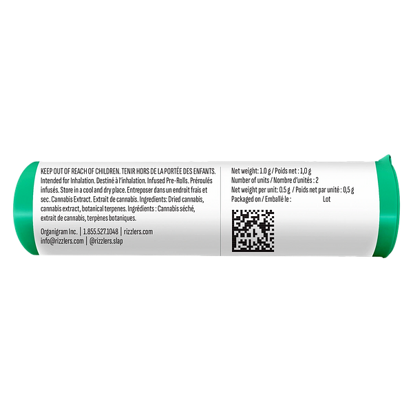 RIZZLERS - Twisters - Rainbow Booty + Bubba Bomb Infused Pre Roll