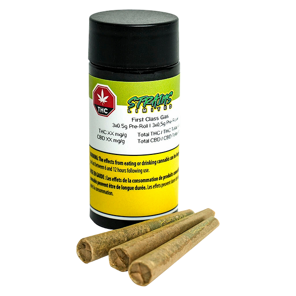 Strains Limited - First Class Gas Pre-Rolls