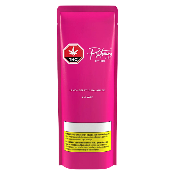 Platinum - Lemonberry 1:2 Balanced AIO Disposable Vape