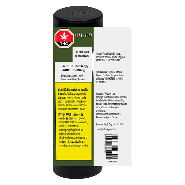 Saturday - True North Maple XL Infused Blunt