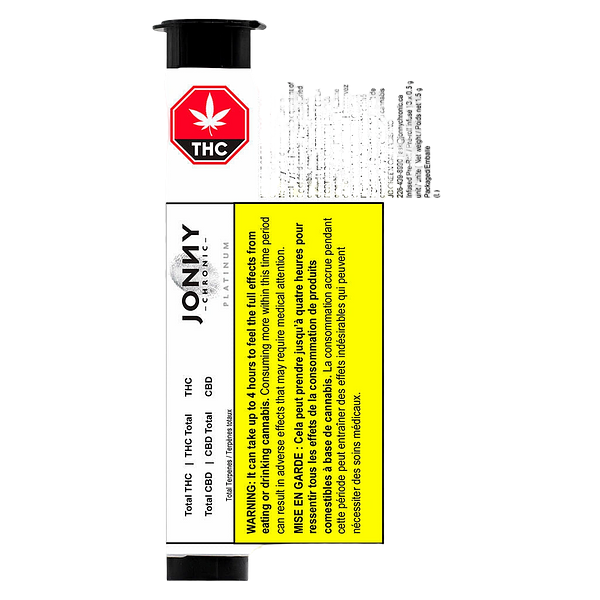 Jonny Chronic - Acapulco Gold Live Resin Reefers Pre Roll