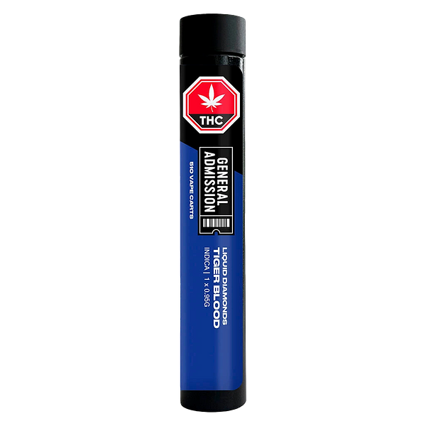 General Admission - Tiger Blood Liquid Diamond 510 Thread Cartridge