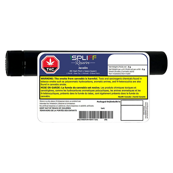 1Spliff Reserve - Javelin Premium Glass Tip Pre-Roll