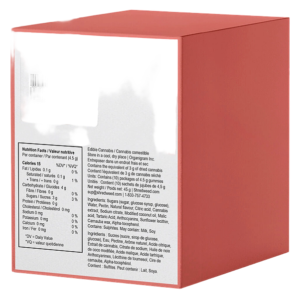 SHRED'EMS - Superberry Lemonade Max10 Party Pack 100 Thc Gummies