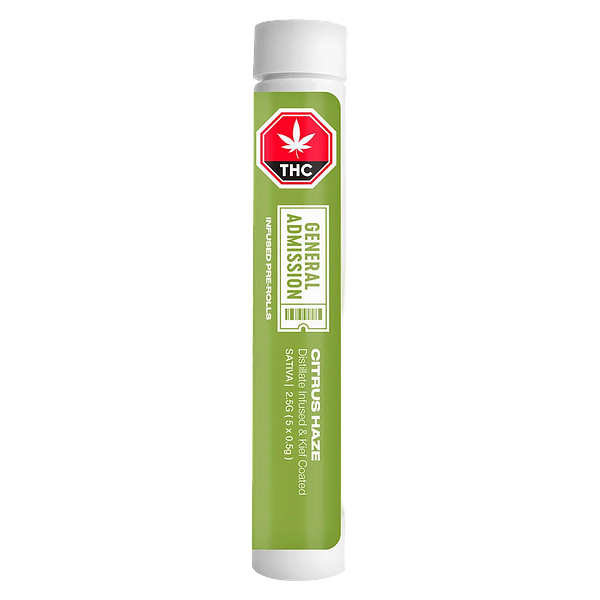 General Admission - Citrus Haze Distillate Infused Pre Roll