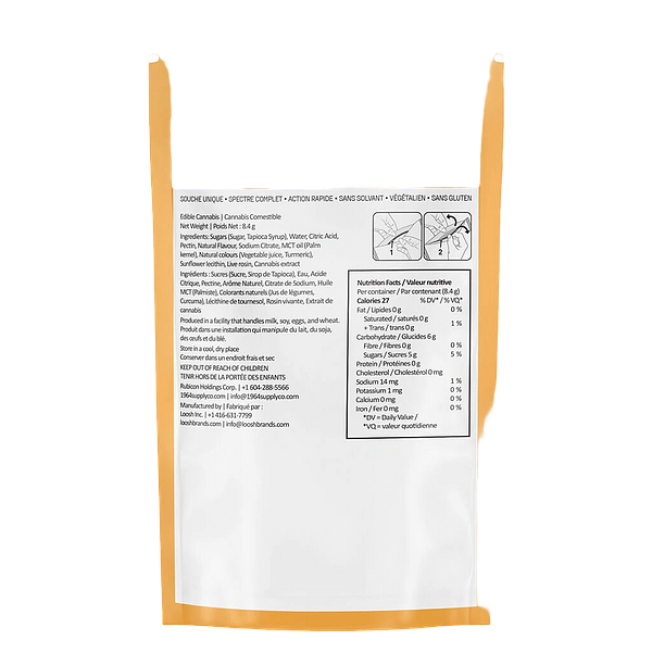 1964 - THC:THC-V Orange Creamsicle Live Rosin Gummies