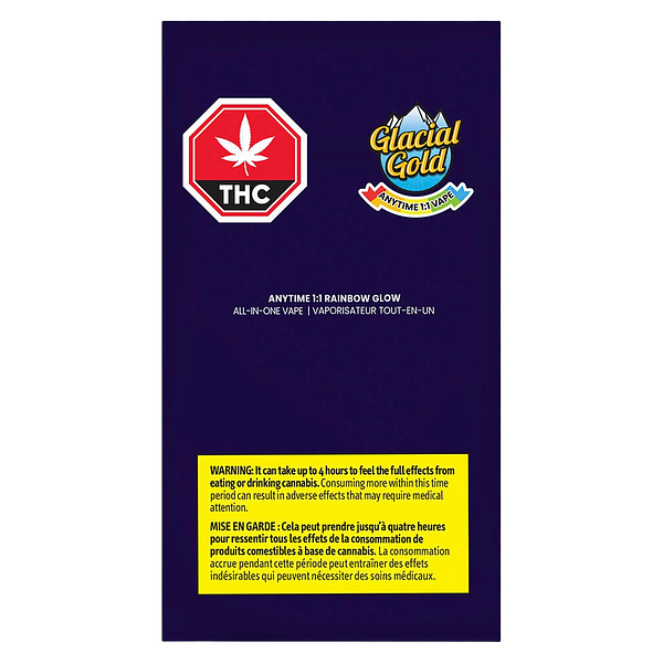 Glacial Gold - Anytime 1:1 Rainbow Glow All In One Vape