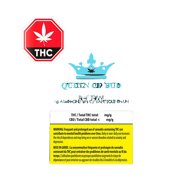 Queen of Bud - Blue Topaz Liquid Crystals All In One Vape