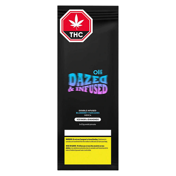 Dazed & Infused - Blueberry Pancakes Ice Water Hash + Diamond Infused Pre Roll