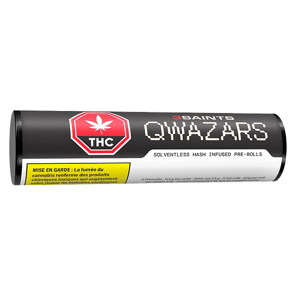 3Saints - Qwazars - Solventless Hash Infused Pre-Roll