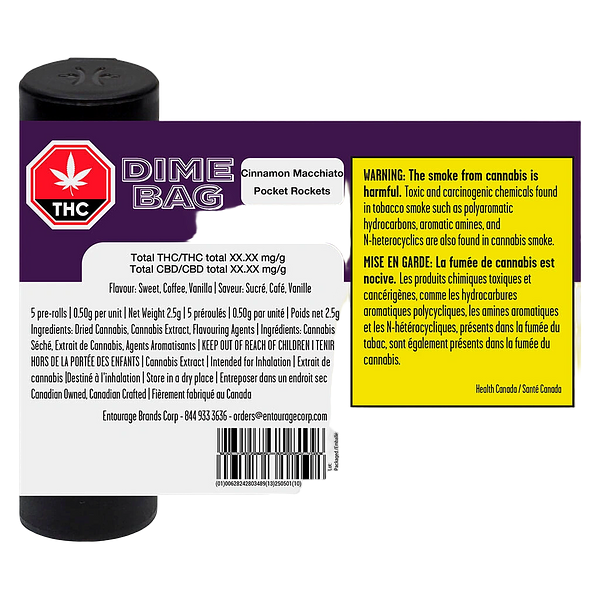 Dime Bag - Cinnamon Macchiato Pocket Rockets Infused Pre-Roll