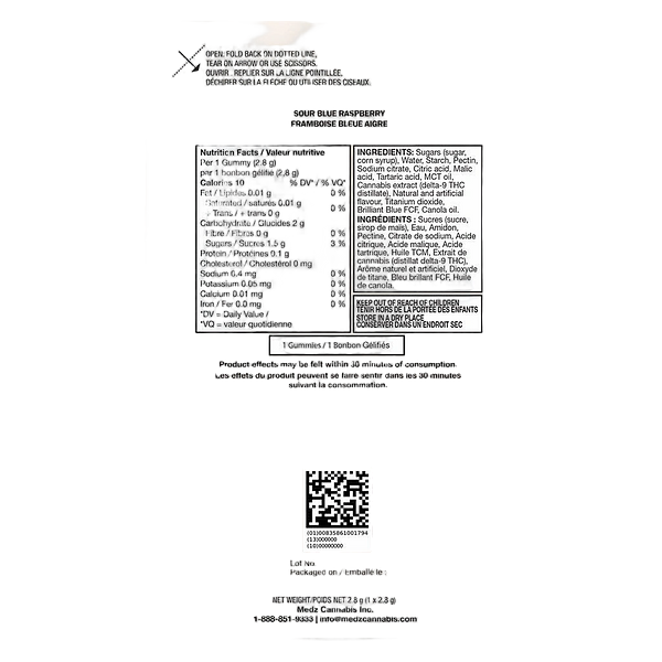 Glenn's - No.18 Distillate Delta 9 - Sour Blue Raspberry