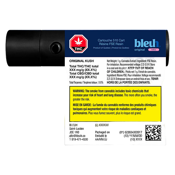 Bleuh - Original Kush 510 Thread Cartridge