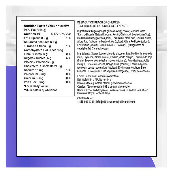Olli O's - Sour Grape & Strawberry THC/CBC/CBD Soft Chews image 3