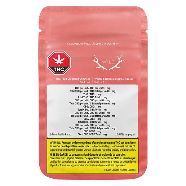 Wyld - Real Fruit Grapefruit Gummies image 2