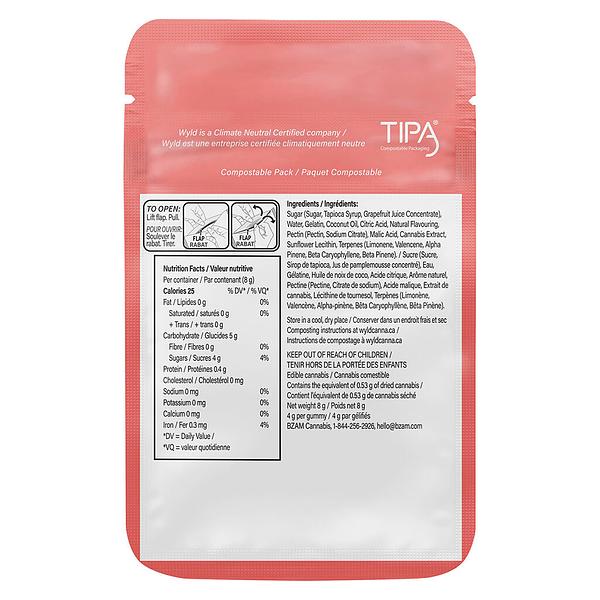 Wyld - Real Fruit Grapefruit Gummies image 3