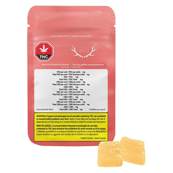 Wyld - Real Fruit Grapefruit Gummies image 4