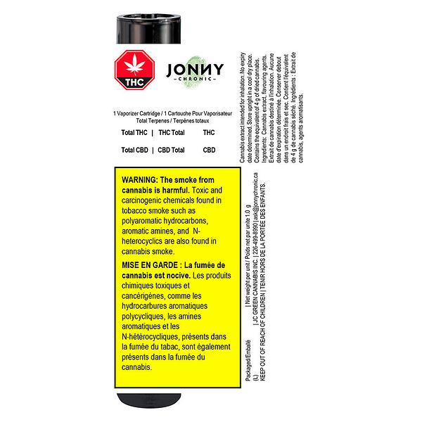 Jonny Chronic - Granddaddy Purple Liquid Diamonds 510 Thread Cartridge image 3