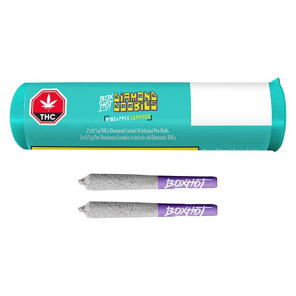 BOXHOT - Diamond Doobies - Pineapple Express Infused Pre-roll image 4