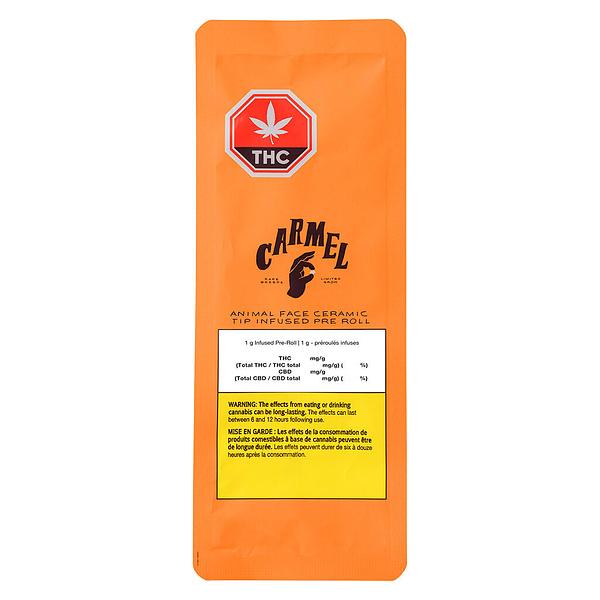 Carmel - Animal Face Ceramic Tip Infused Pre Roll image 2
