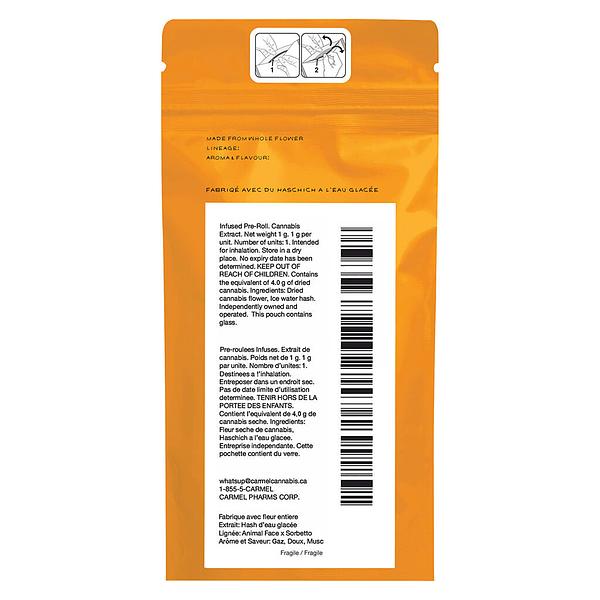 Carmel - Animal Face Ceramic Tip Infused Pre Roll image 3