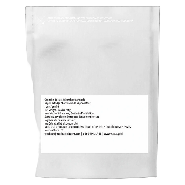 Glacial Gold - Pure Distillate 510 Thread Cartridge