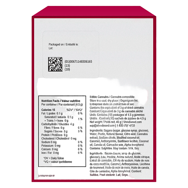 SHRED'EMS - Cherry Cola Party Pack 100 Thc Gummies