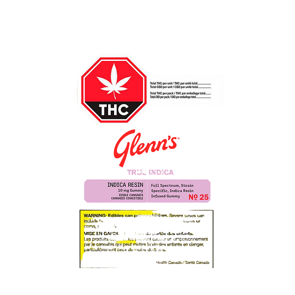 Glenn's - No.25 Glenn’s 100’s True Indica Resin - Green Apple Carton