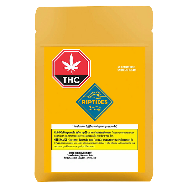 Riptides - Liquid Diamonds Feral Fizz - VP - 510 Thread Cartridge