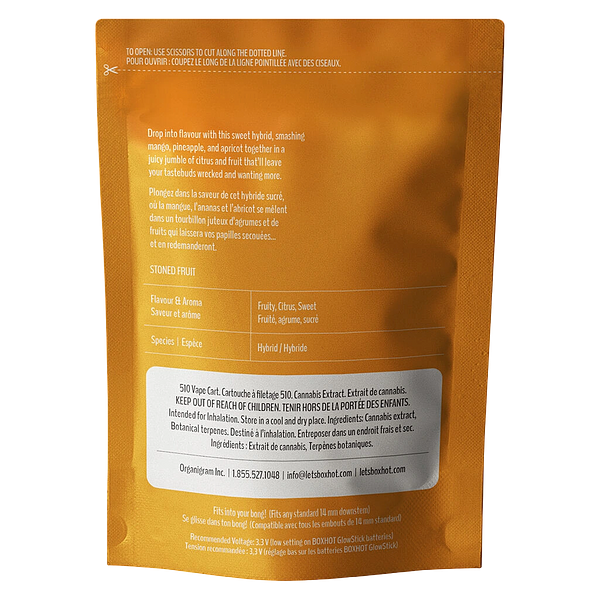 BOXHOT - Stoned Fruit 510 Thread Cartridge