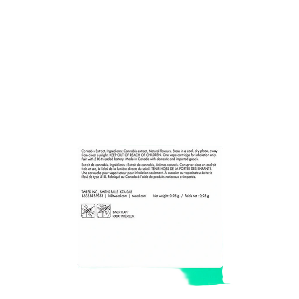 Tweed - Sour Green Apple Liquid Diamonds 510 Thread Cartridge