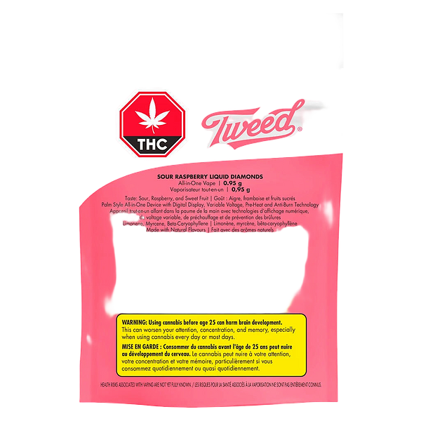 Tweed - Sour Raspberry Liquid Diamonds All In One