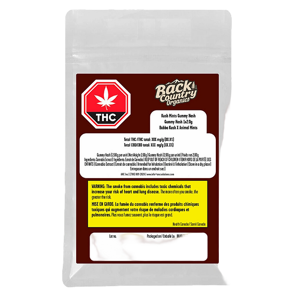 Back Country Organics - Kush Mints Classic Hash