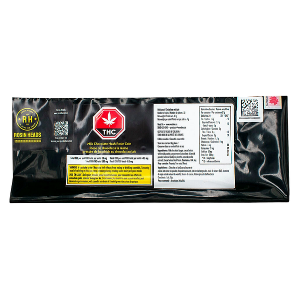 Rosin Heads - Hash Rosin Coins - Cookies and Cream