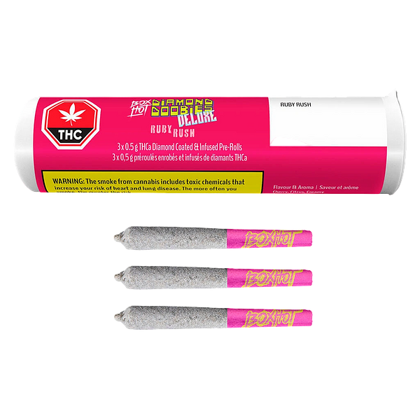 BOXHOT - Diamond Doobies Deluxe - Ruby Rush Infused Pre-Roll