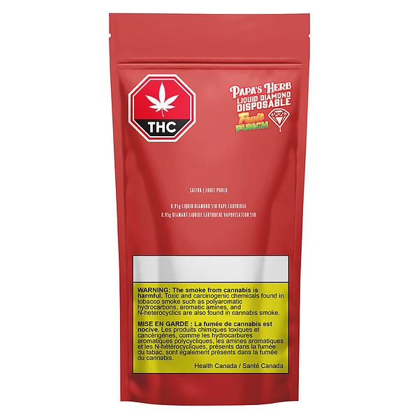 Papa's Herb - Sativa Fruit Punch Liquid Diamond 510 Thread Cartridge image 2