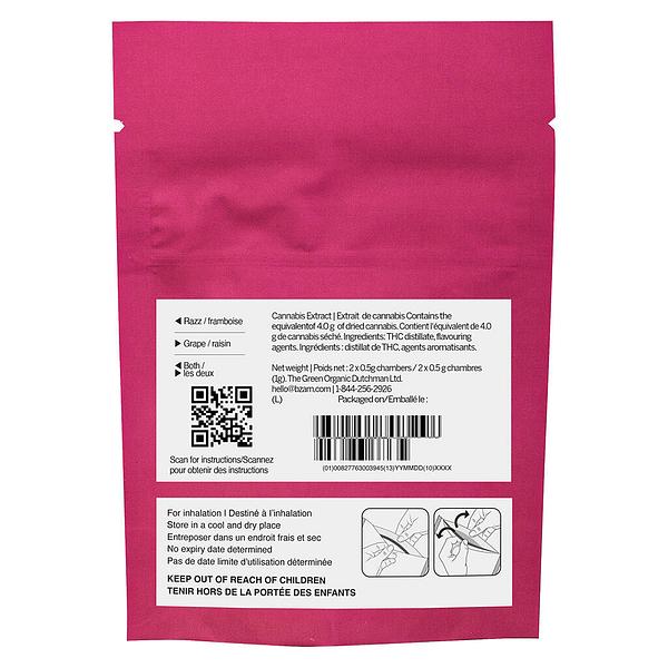 -ness - Grape Razz Dual Chamber Two In One AIO Vape image 3