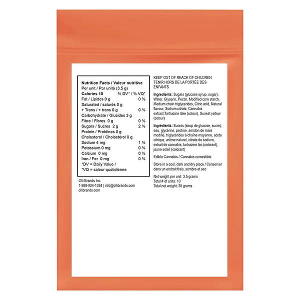 Olli O's - 100 Thc Multipack Sour Peach Gummies image 3