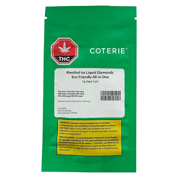 Coterie - Menthol Ice Liquid Diamonds Eco Friendly All In One image 2