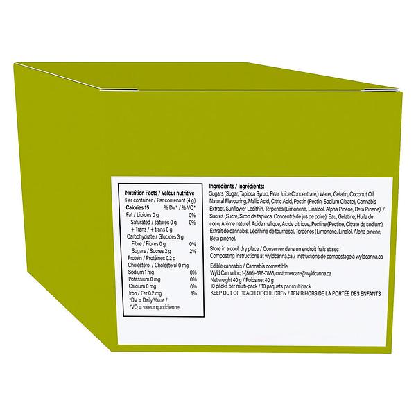 Wyld - Real Fruit Pear Soft Chews 1:1 Thc:Cbg