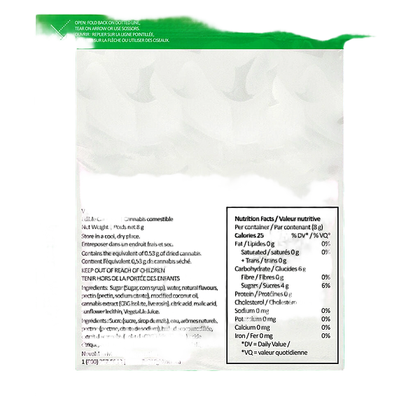 HighXotic - Tenten Morning Dew 5:1 Cbg:Thc Live Rosin Gummy