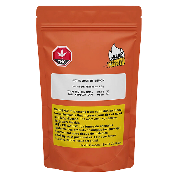 Sizzle Boosted - Sativa Shatter - Lemon
