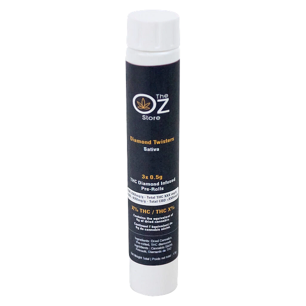 The Oz Store - Diamond Twisters Infused Pre-Roll